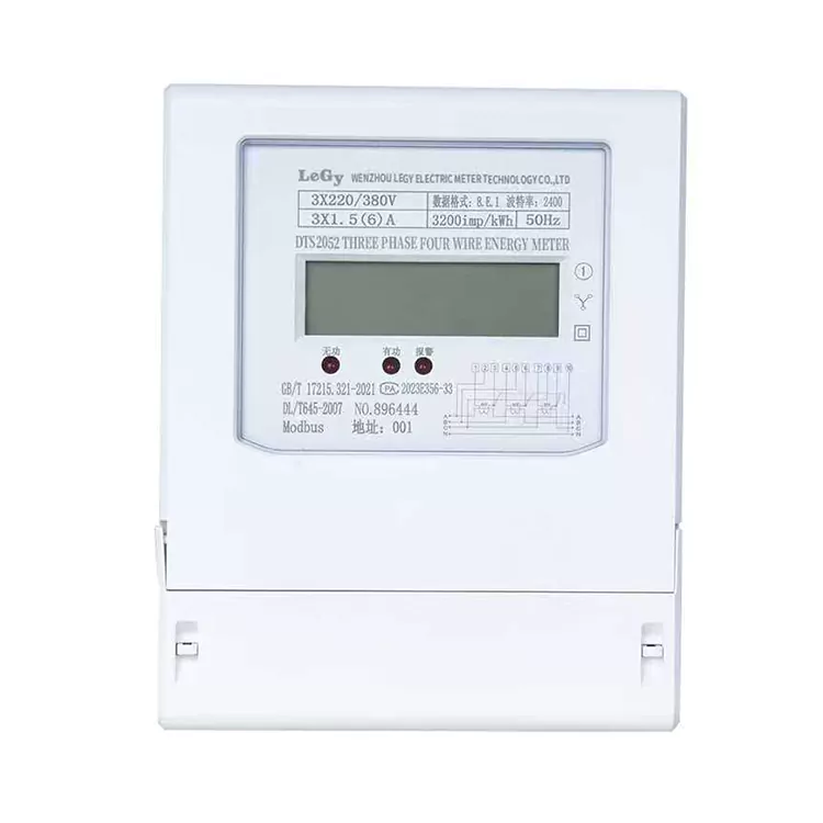 직접 연결된 삼상 kWh 에너지 미터